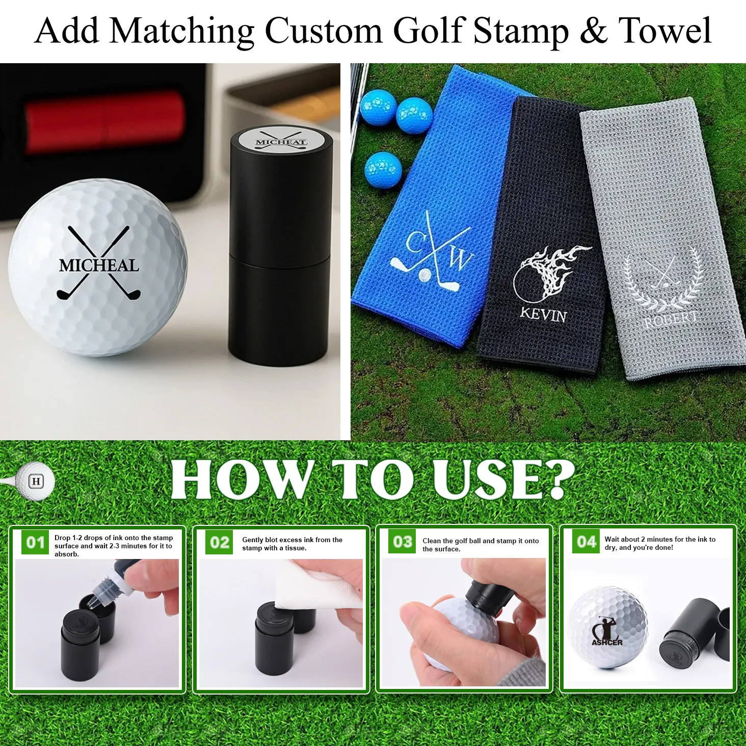 Personalized Retractable Golf Divot Tool with Custom Ball Marker for Golfers & Groomsmen