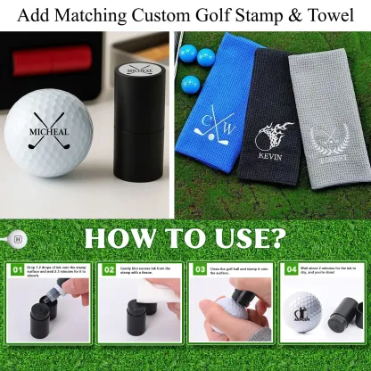 Personalized Retractable Golf Divot Tool with Custom Ball Marker for Golfers & Groomsmen