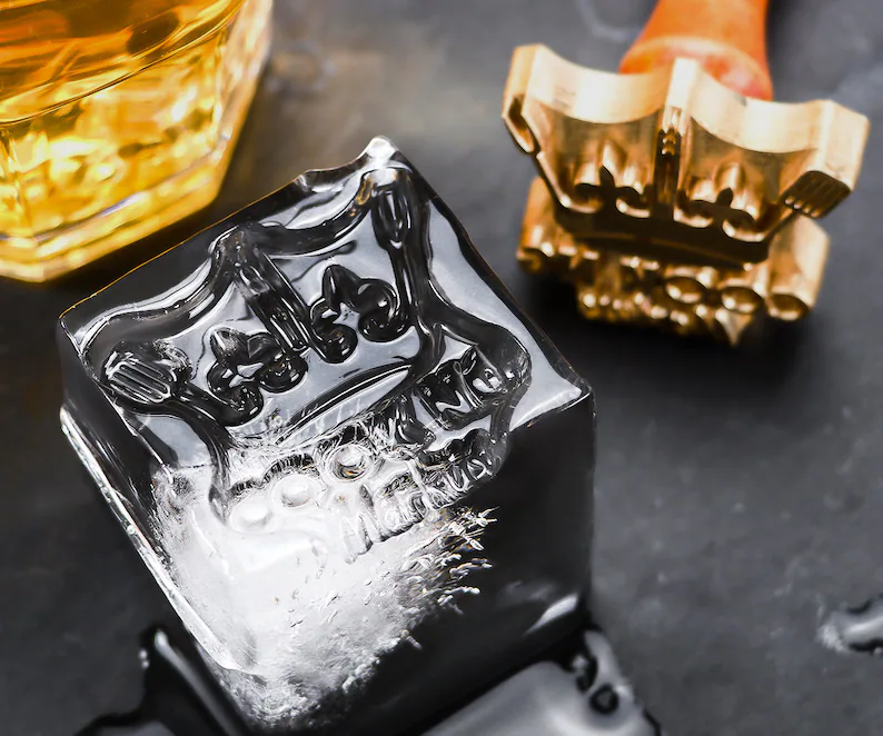 Custom Ice Cubes Branding Stamp,Business Logo Ice Cube Stamp,Ice Cube Burning,Brand Iron For Ice Cube,Iron Gift,Ice Cube Logo,Copper Mold