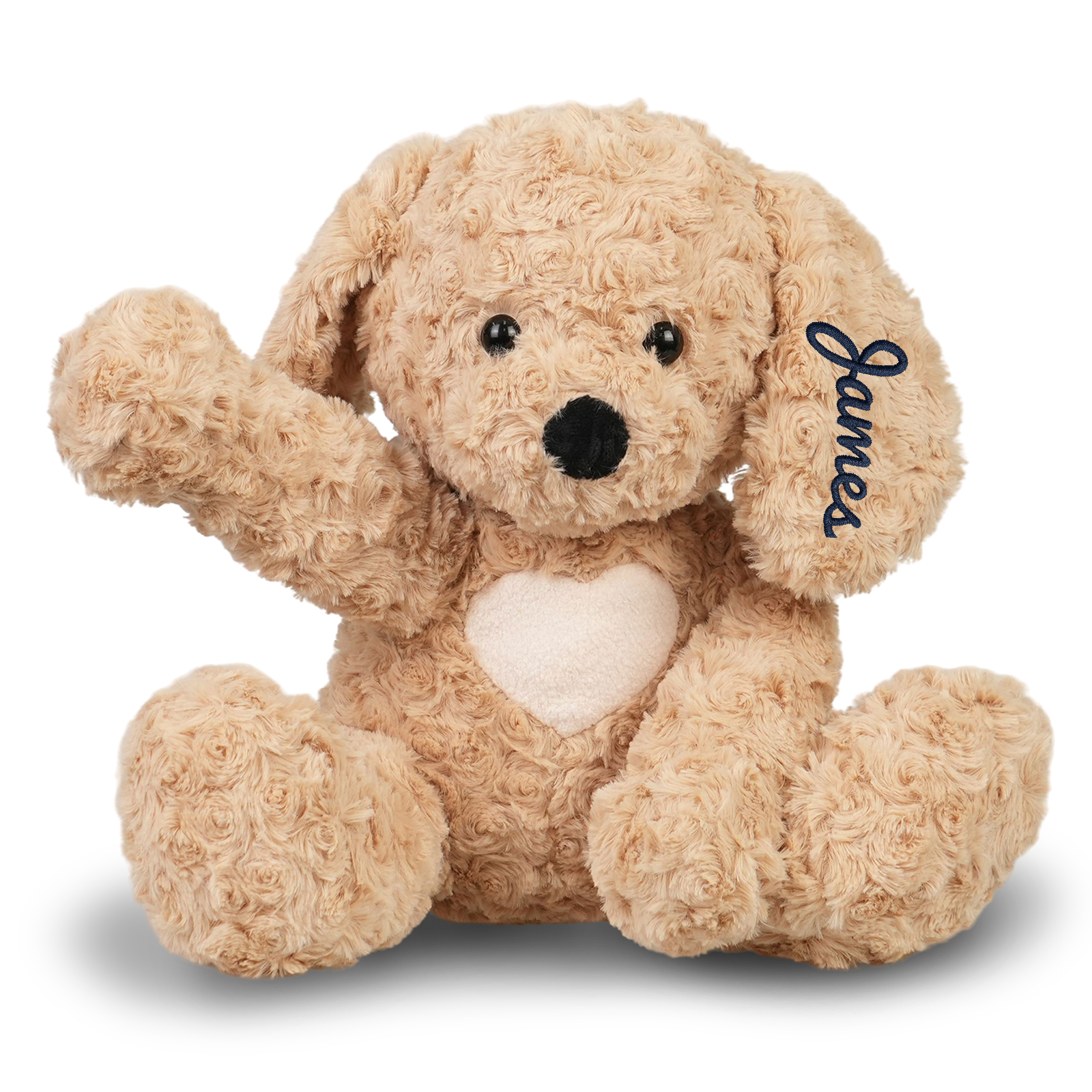 Custom Golden Retriever Stuffed Animal, 12.2" Puppy Plush Personalized Embroidered Name Stuffed Dog Plushie