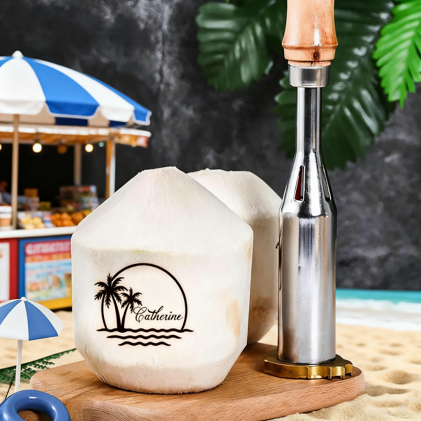 Custom Cocount Branding Iron Food Branding Iron for Small Business Adjustable Temperature Heated Food Stamp Personalized Electric Logo Iron 