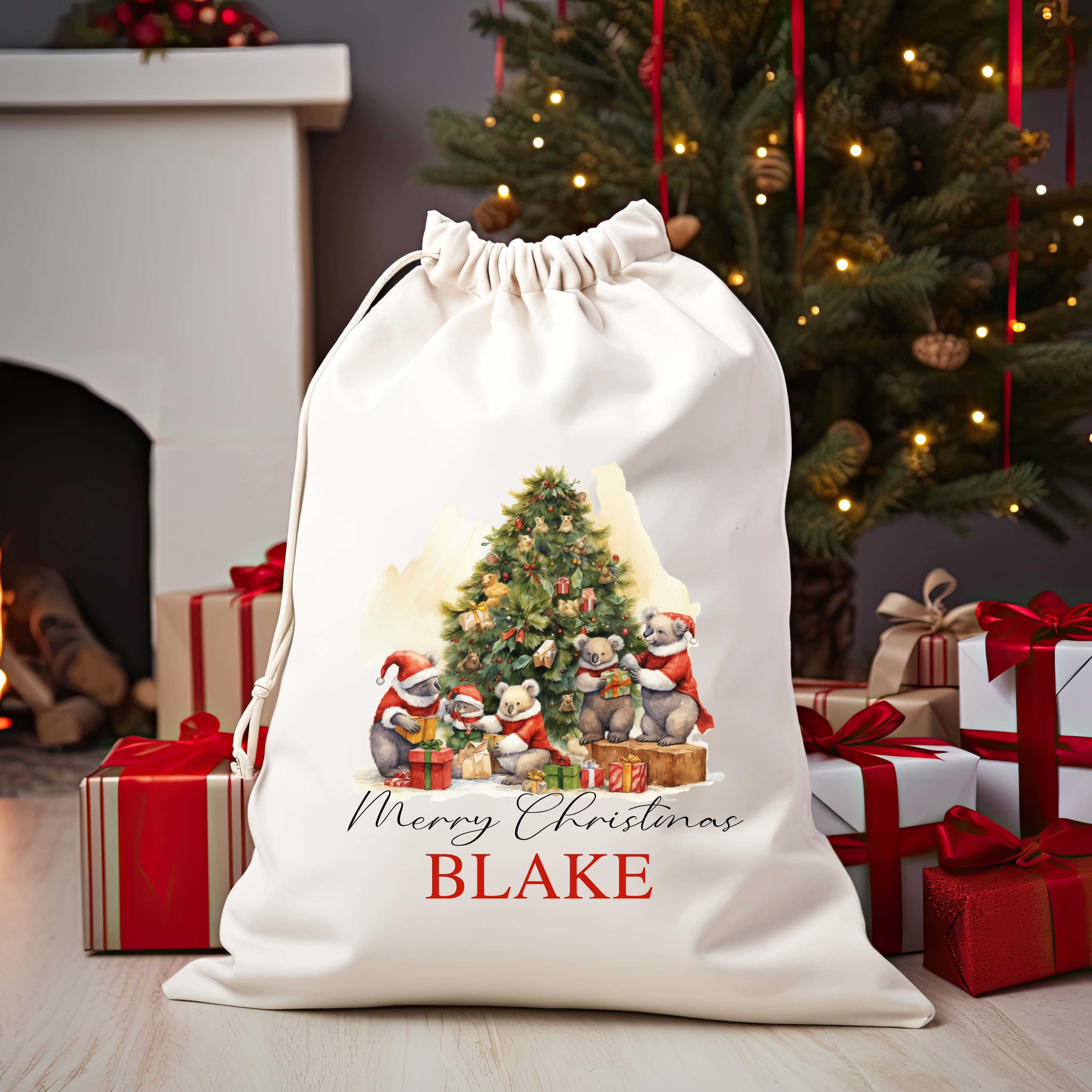 Christmas Santa Bag Christmas Presents Bag Christmas Gift Sack Personalized Kids Sack First Christmas Gift Christmas Santa Sack
