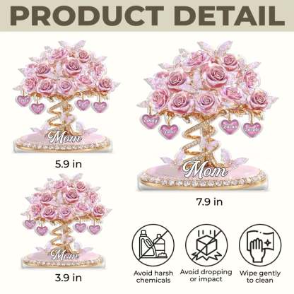 Custom Acrylic Plaque - Personalized Mother's Day Gifts For Mom, Grandma - Grateful For Every Moment