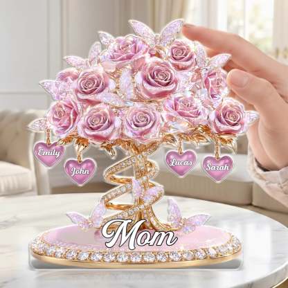 Custom Acrylic Plaque - Personalized Mother's Day Gifts For Mom, Grandma - Grateful For Every Moment