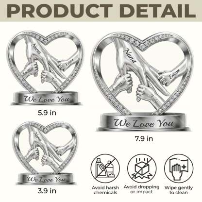 Custom Acrylic Plaque - Personalized Mother's Day Birthday Gifts For Mom, Grandma -  Hands That Promise Forever