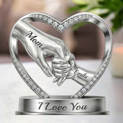 Custom Acrylic Plaque - Personalized Mother's Day Birthday Gifts For Mom, Grandma -  Hands That Promise Forever