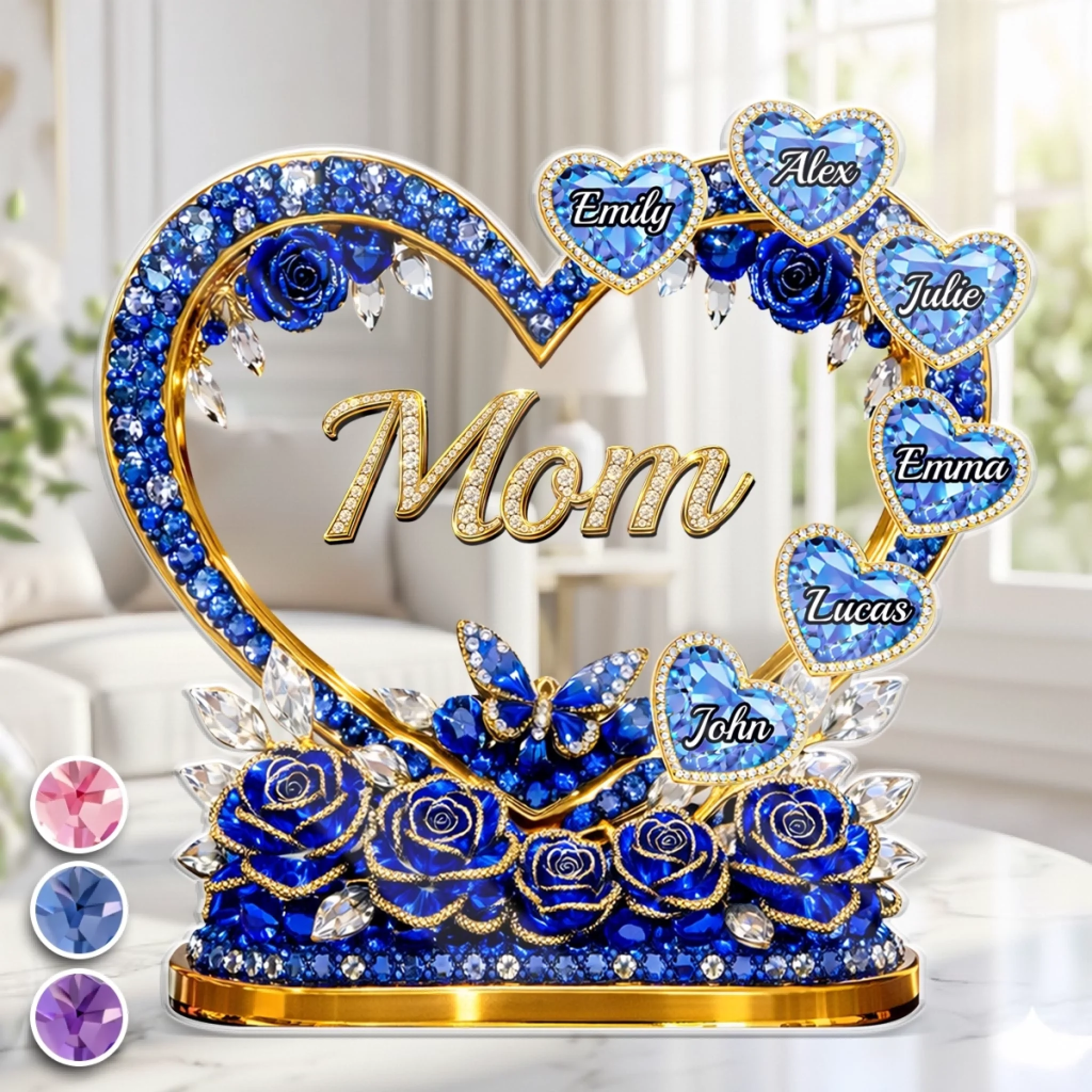 Custom Acrylic Plaque - Personalized Mother's Day Gifts For Mom, Grandma - Mom Heart Full Of Care