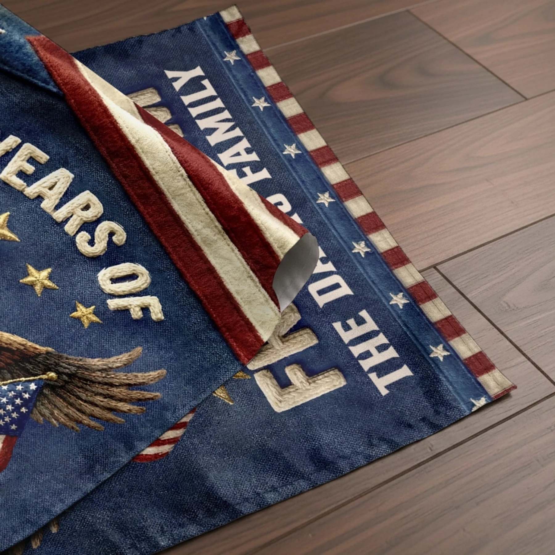 Custom Flag - Personalized America 250th Anniversary Gifts For Mom, Dad, Brother, Sister, Kids - Family Is Our Home