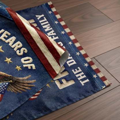 Custom Flag - Personalized America 250th Anniversary Gifts For Mom, Dad, Brother, Sister, Kids - Family Is Our Home