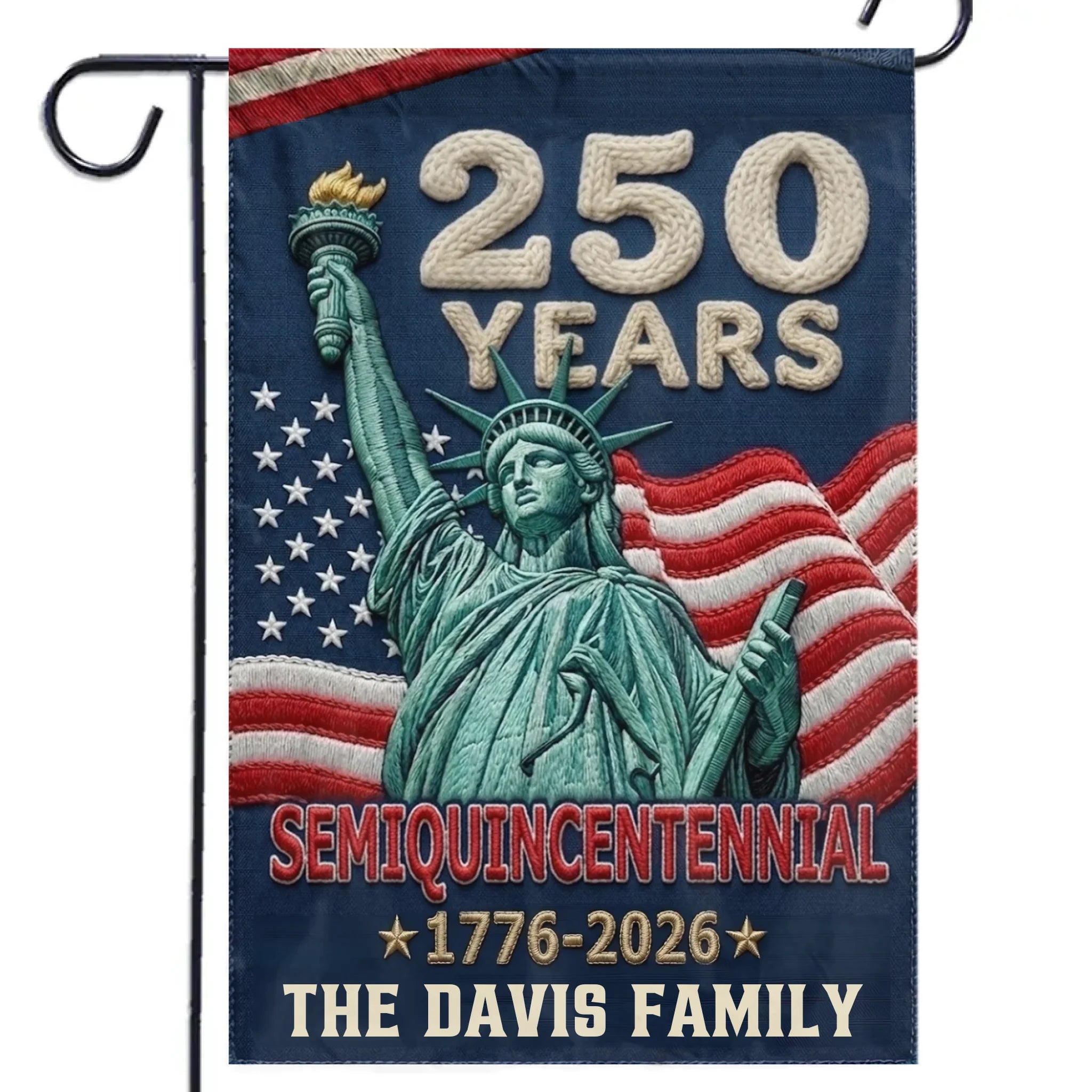 Custom Flag - Personalized America 250th Anniversary Gifts For Mom, Dad, Brother, Sister, Kids - Legacy Of Freedom And Unity