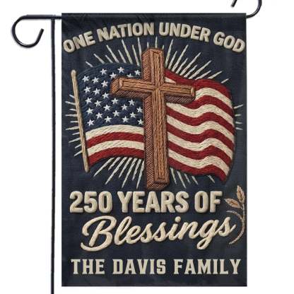 Custom Flag - Personalized America 250th Anniversary Gifts For Mom, Dad, Brother, Sister, Kids - Stars Shine With Pride