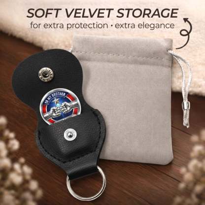 Custom Pocket Hug - Personalized America 250th Anniversary Gifts For Brother - One Soul, Two Brothers