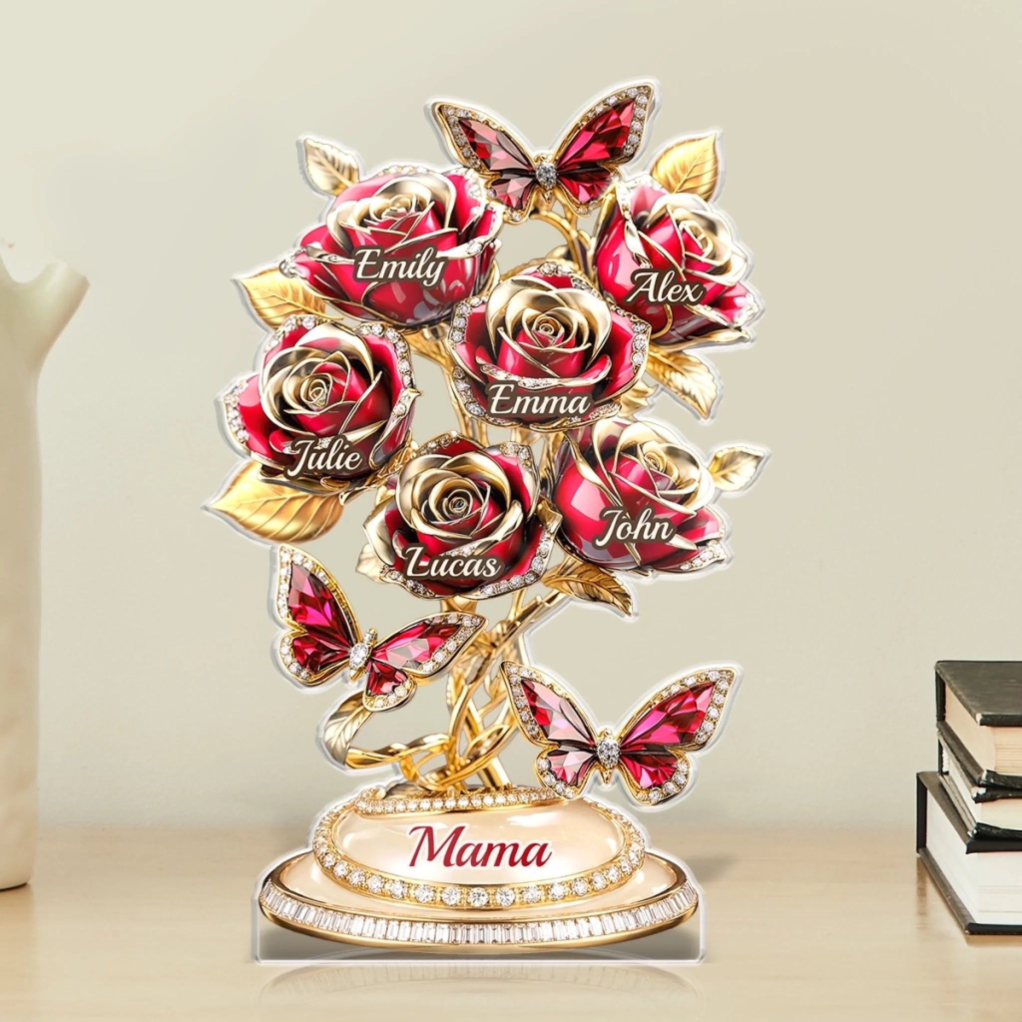 Custom Acrylic Plaque - Personalized Mother's Day Gifts For Mom, Grandma - Love Rooted In Motherhood