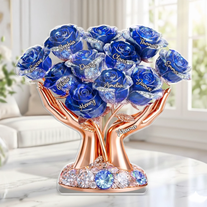 Custom Acrylic Plaque - Personalized Mother's Day Gifts For Mom, Grandma - Blessed With The Best Grandma