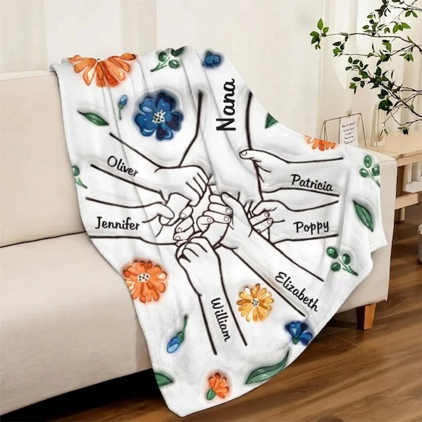 Mom, You Are My Hero - Family Personalized Custom 3D Inflated Effect Printed Blanket - Mother's Day, Gift For Mom, Grandma