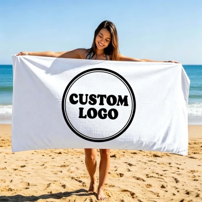 Custom Logo Beach Towel