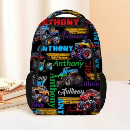 Personalized Truck Custom Name Backpack