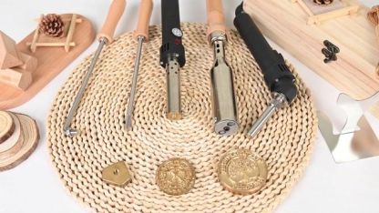 Custom wood branding iron for woodworkers,  Wood burning stamp, Electric branding iron for wood, Custom branding iron for gift