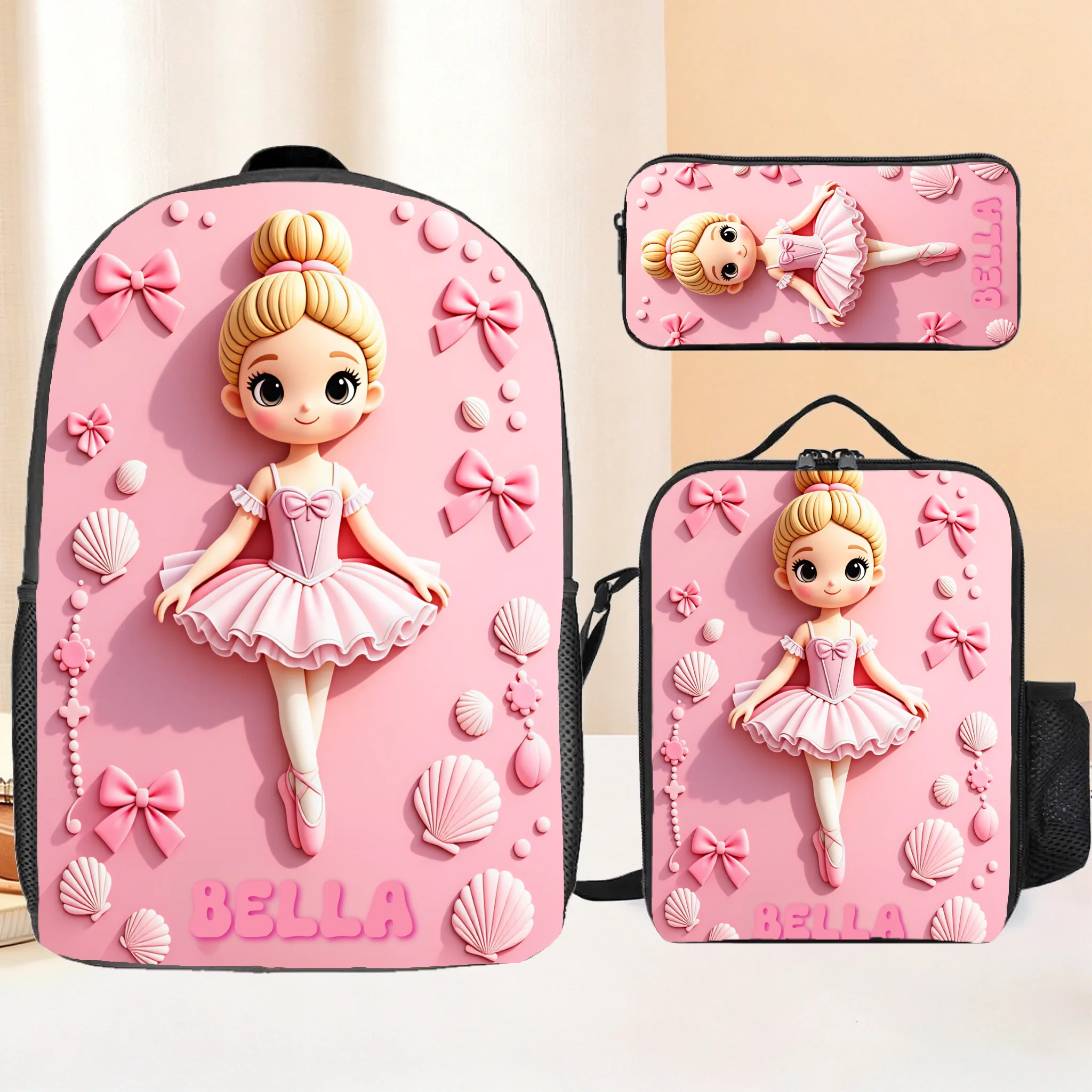 Personalized Girl Backpack Set