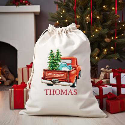 Christmas Santa Bag Christmas Presents Bag Christmas Gift Sack Personalized Kids Sack First Christmas Gift Christmas Santa Sack