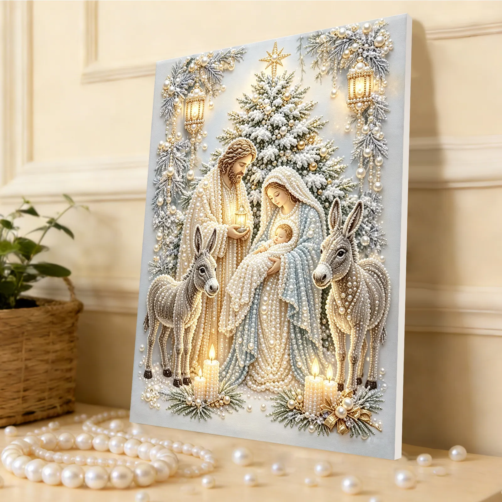 Jesus Family Framed Pearl Painting Kit 