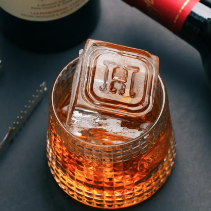 Custom Brass Ice Plate for Bar, Brass Ice Plate for Bar, Branding Tray, Personalized Ice Cubes for Whiskey & Cocktails, Brass Ice Stamp