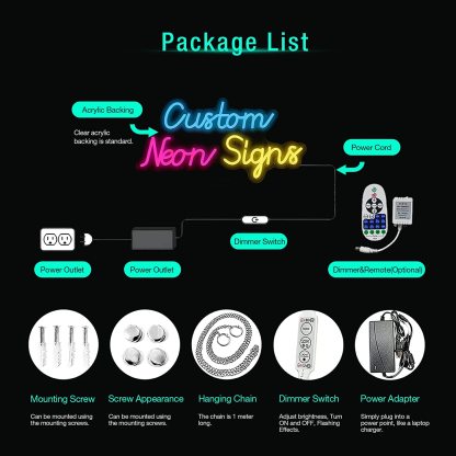 Personalized Neon Signs for Wall Decor, Signs for Bedroom, Birthday Party, Baby Shower, Customizable Gifts for kids