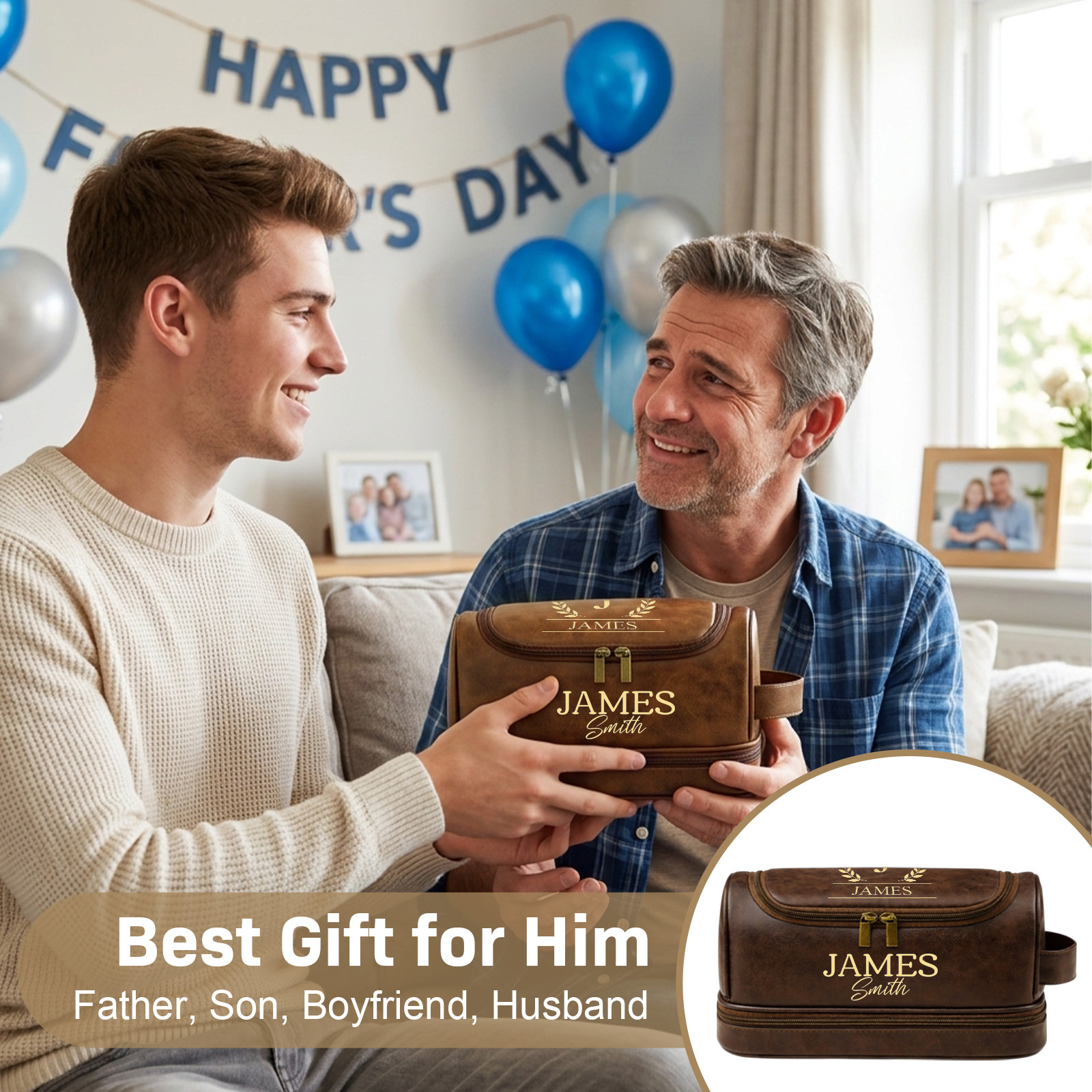 Baseball Personalized Dopp Kit, Groomsmen Gifts, Men's Leather Toiletry Bag, , Men's Leather Accessory, Anniversary Gift for Him