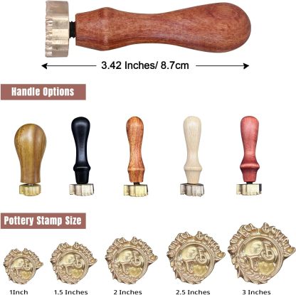 Custom Pottery Stamp for Clay, Personalized Clay Stamp Letter Stamp for Clay with Own Design, Create Unique Imprints in Clay Pottery, HandCrafter Potters Lovers Gift, Polymer Clay Tools