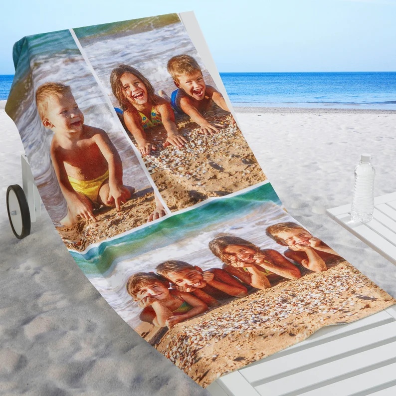 Any Message Photo Beach Towel