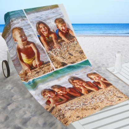 Any Message Photo Beach Towel