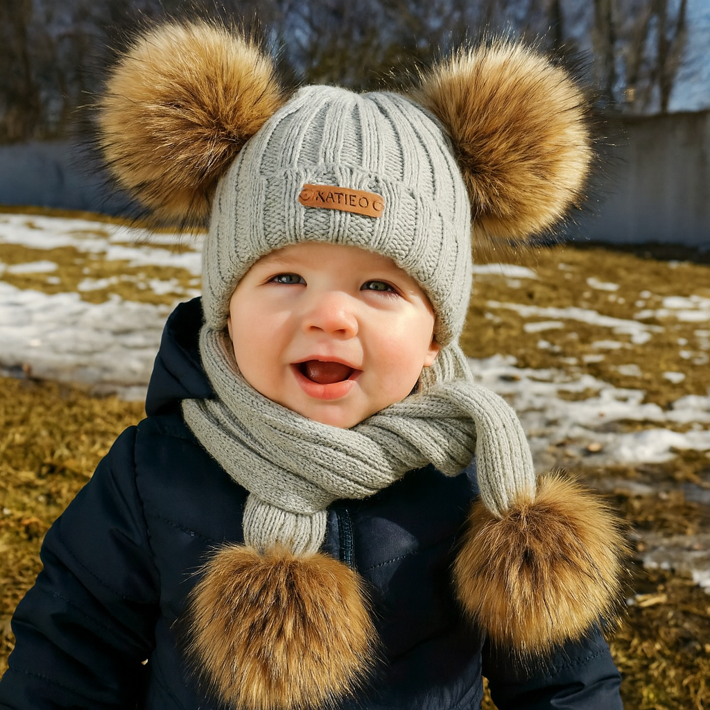 Personalized Name Kid Pom Pom Hat Personalized Baby Beanie,Newborn Baby Beanie Hat Toddler Hat Kids Engraved Name Winter Hat Baby First Christmas Gift