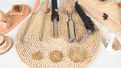 Custom Electric Wood Branding Iron - Personalized Logo Temperature-controlled Wood Burning Stamp, Metal Branding Iron for Leather Food Meat, Letter Branding Irons Gifts for Weddings & Handcraft