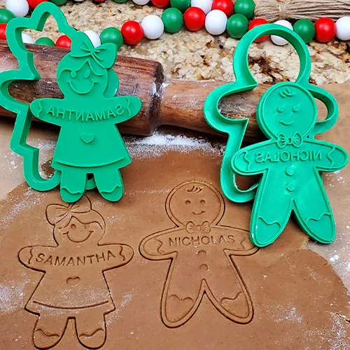 Personalized Gingerbread Name Family Gift Ginger Cookie Stamp