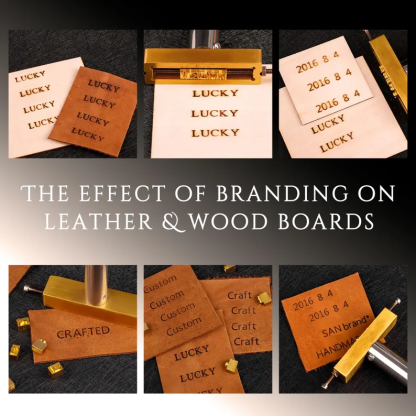 Custom Interchangeable Copper Stamp / Interchangeable Wood Brand Iron Heat Emboss with Letter / Leather stamp sets