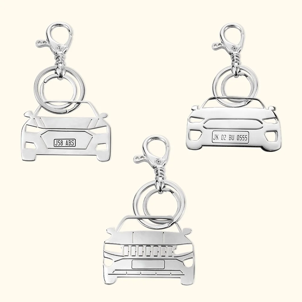 Personalized Car Keychain In Any Model with Number Plate Info Birthday Gift for Car Enthusiast