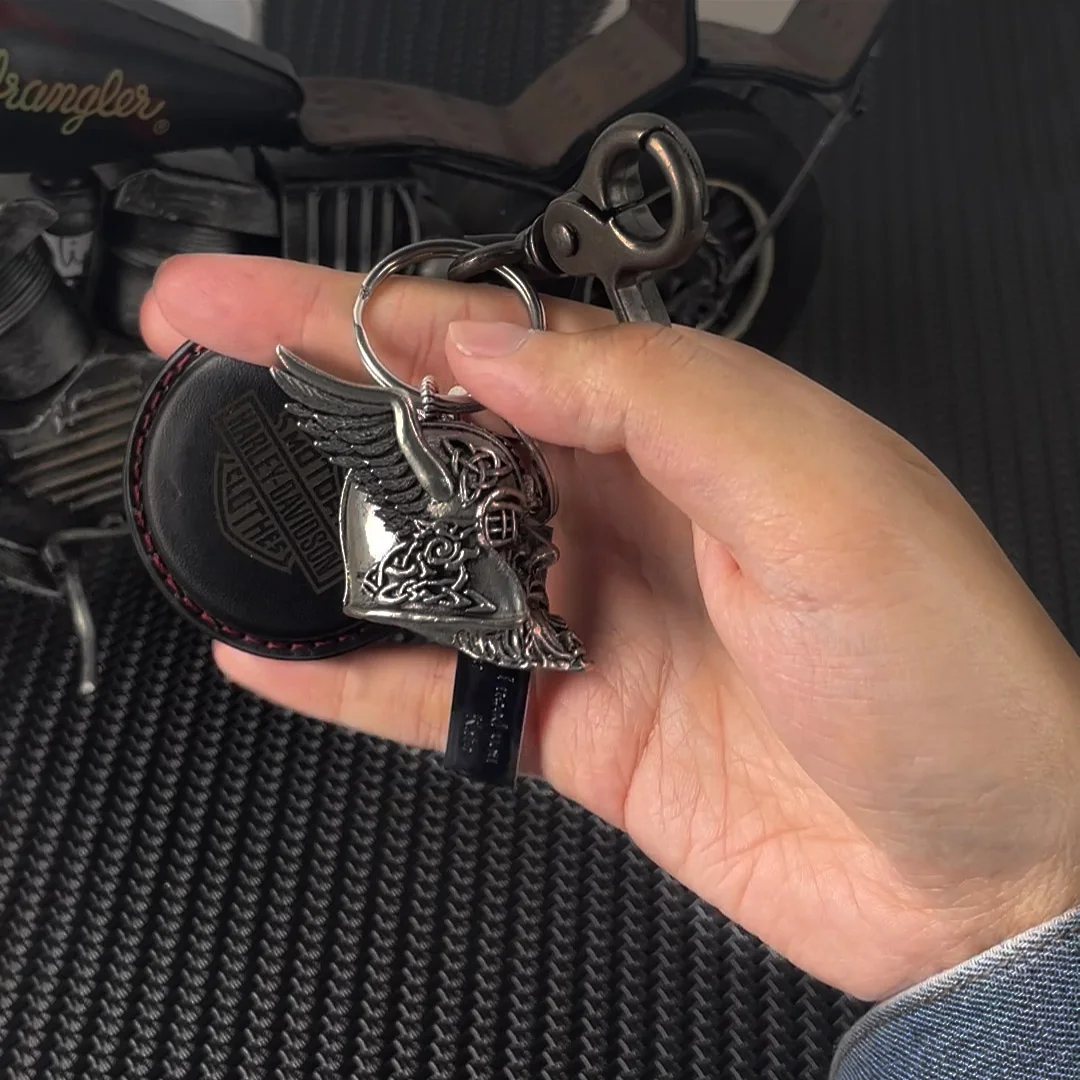 Personalized Odin Viking God Bells Ride Bell Biker Gift Good Luck Charm Key Chain Motorcycle Keychain Jeep Keychain Gremlin Bells for Motorcycle