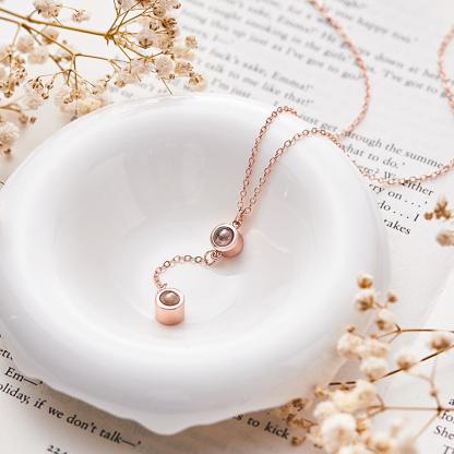 Personalized Projection Necklace Custom Multiple Photos Creative Gifts Someone You Loved