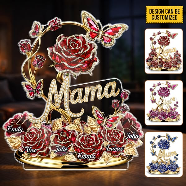 Custom Acrylic Plaque - Personalized Mother's Day Gifts For Mom, Grandma - Grandma And Mom Forever