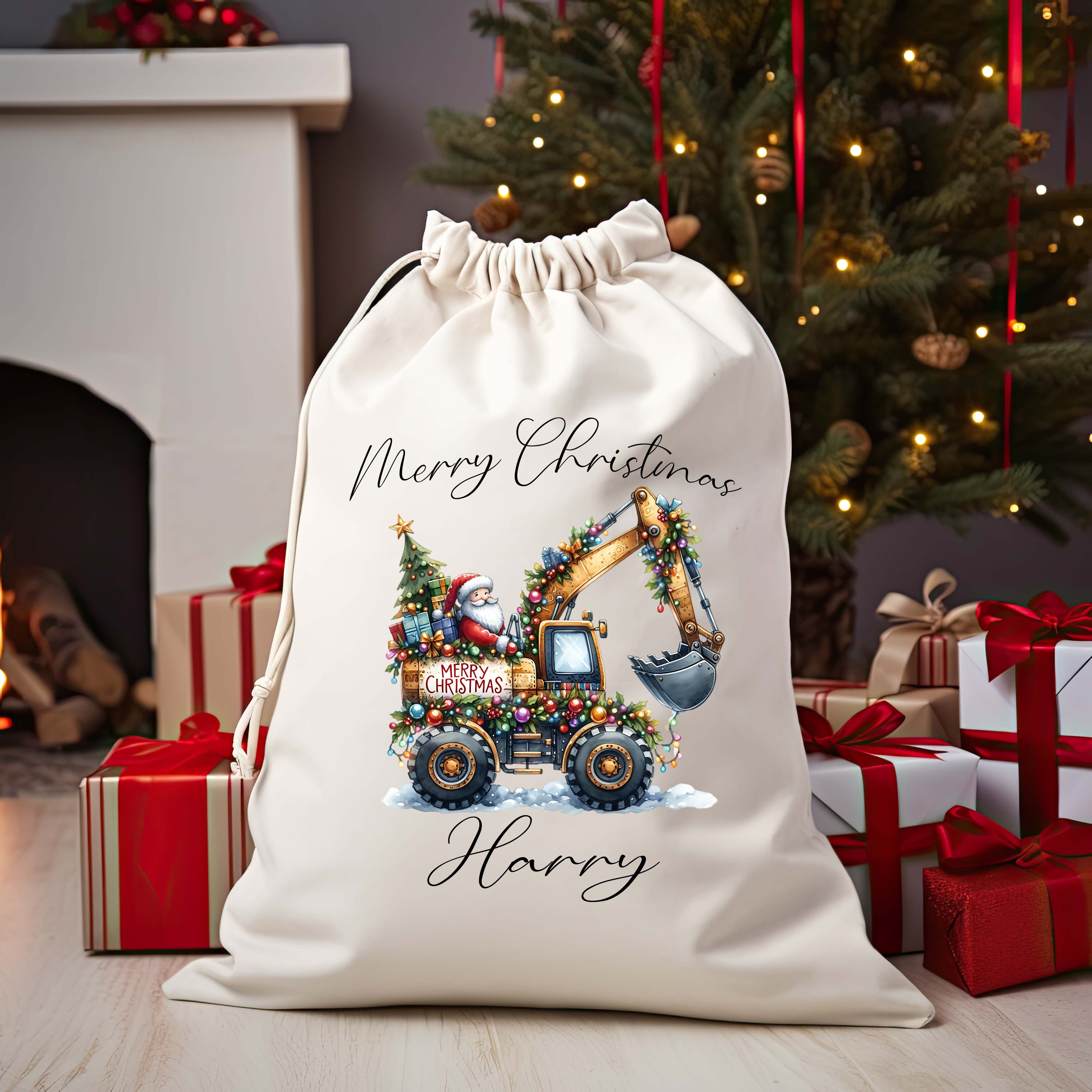 Christmas Santa Bag Christmas Presents Bag Christmas Gift Sack Personalized Kids Sack First Christmas Gift Christmas Santa Sack