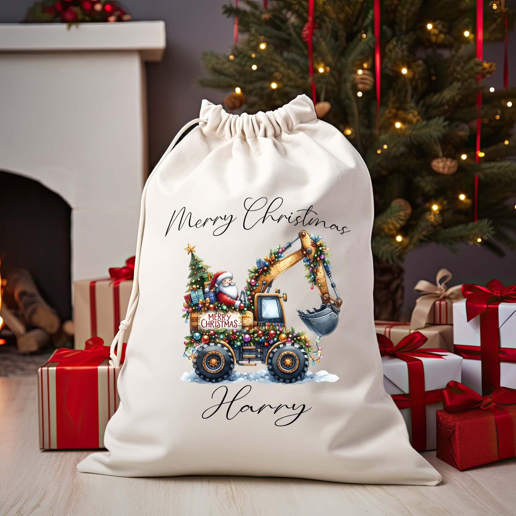 Christmas Santa Bag Christmas Presents Bag Christmas Gift Sack Personalized Kids Sack First Christmas Gift Christmas Santa Sack