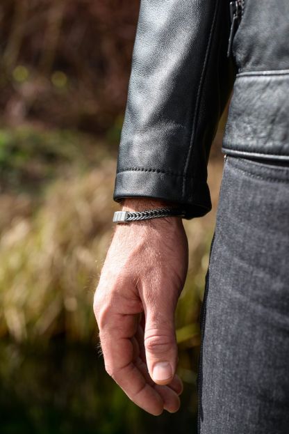 Father Gift, Custom Silver Bracelet For Dad With Kids Name, Personalize Daddy Bracelet, Family Jewelry, Famliy Name Bracelet, Husband Gift