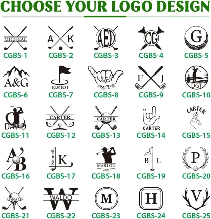 Custom Golf Ball Stamp - Double Sided Personalized 2-in-1 Marker with Name & Icon, Dual Head Reusable Ink Stamper, Water-Proof & Smudge-Free, Ideal Golf Gifts for Men, Dad, Husbands, Golfing Gear