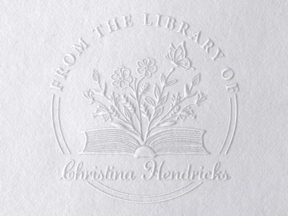 Book Embosser Personalized, Gifts for Book Lovers, From the Library of Book Stamp, Custom Book Embosser, Stamp, Library Embosser w Name