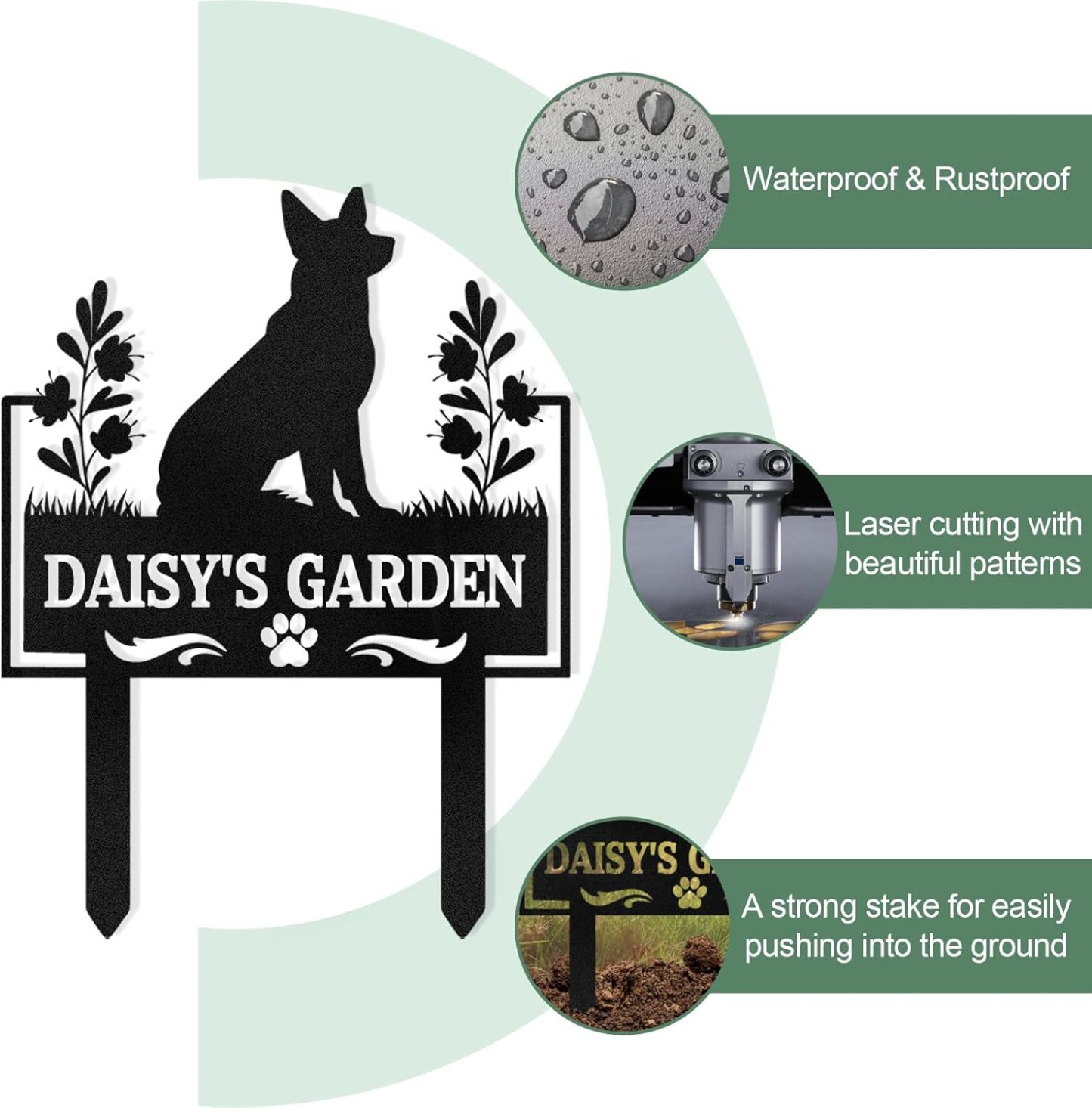 Personalized Pet Memorial Garden Stake, Custom Cat Headstone for Outdoor Decor | Memorial Plaque for Lost Pets-MetalsignX