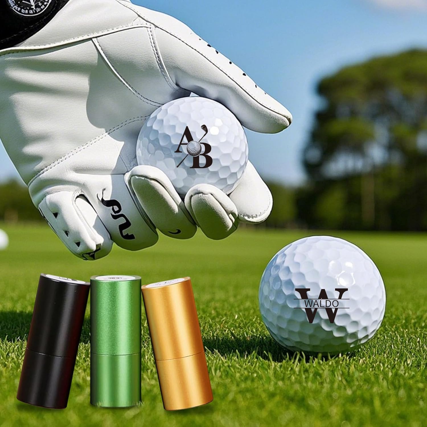 Personalized Golf Ball Stamp, Ink Ball Stamp, Custom Golf Ball Stamp, Golf Ball Marker, Custom Stainless Stamp, Golfer Sport Gift