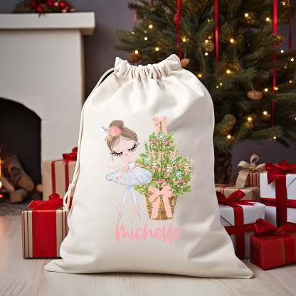 Christmas Santa Bag Christmas Presents Bag Christmas Gift Sack Personalized Kids Sack First Christmas Gift Christmas Santa Sack