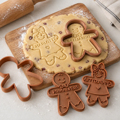 Personalized Gingerbread Name Family Gift Ginger Cookie Stamp