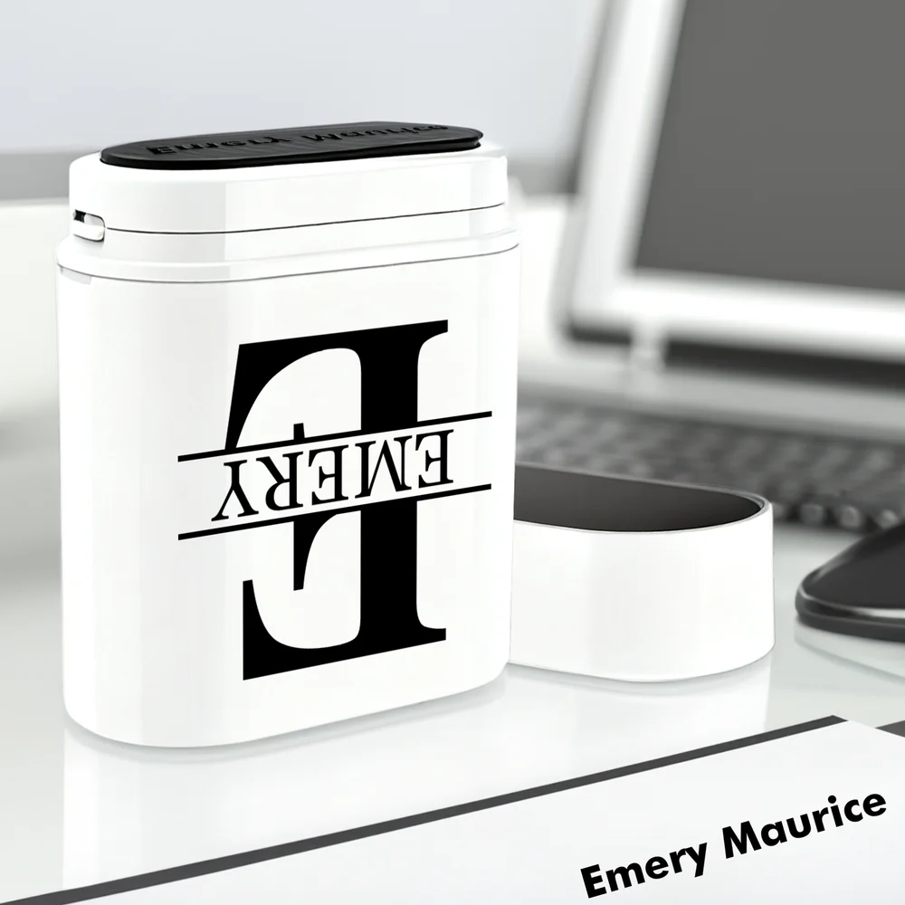 Personalized Simple Initial Name Portable Stamp with Text Daily Use Birthday Gift for Business Partners Friends Family