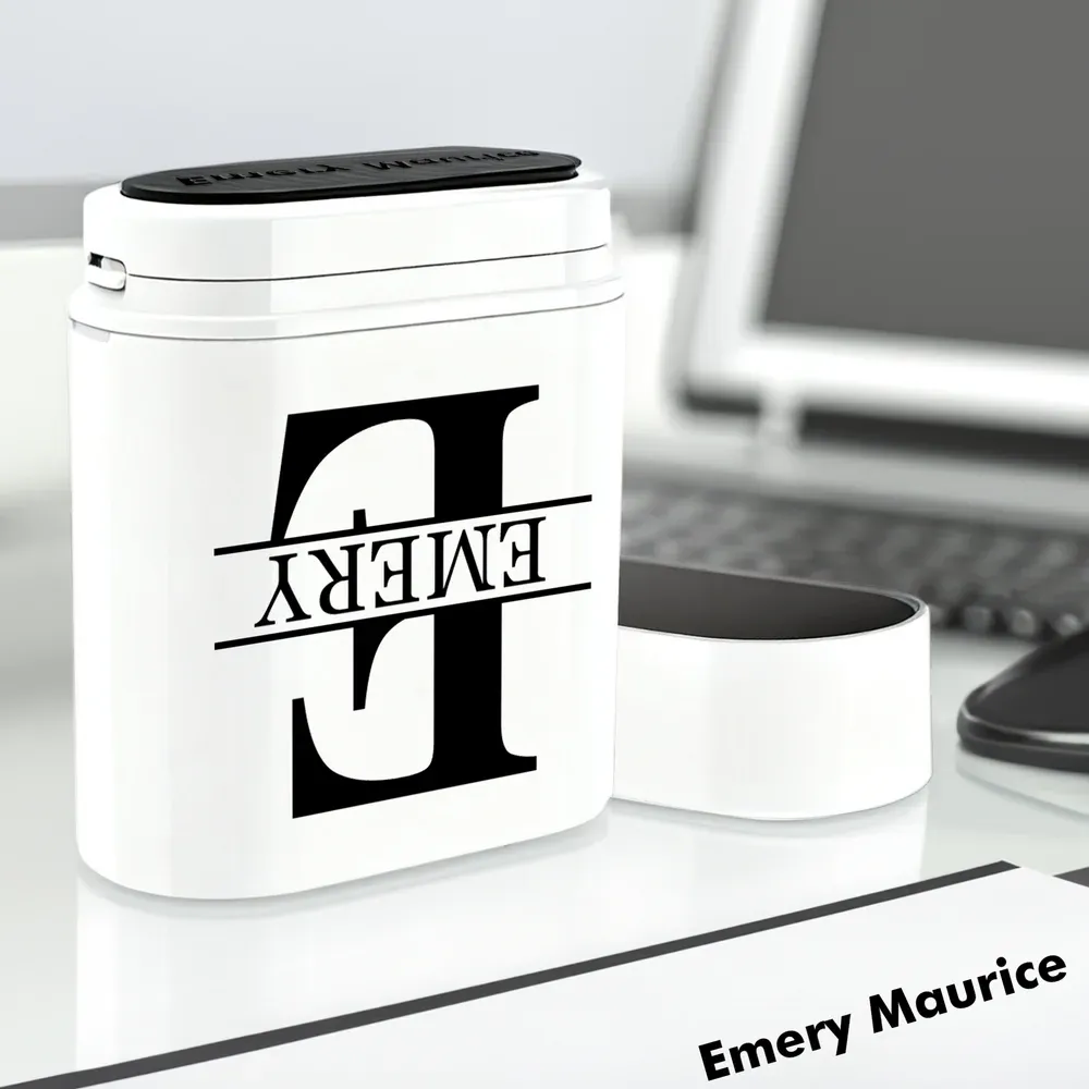 Personalized Simple Initial Name Portable Stamp with Text Daily Use Birthday Gift for Business Partners Friends Family